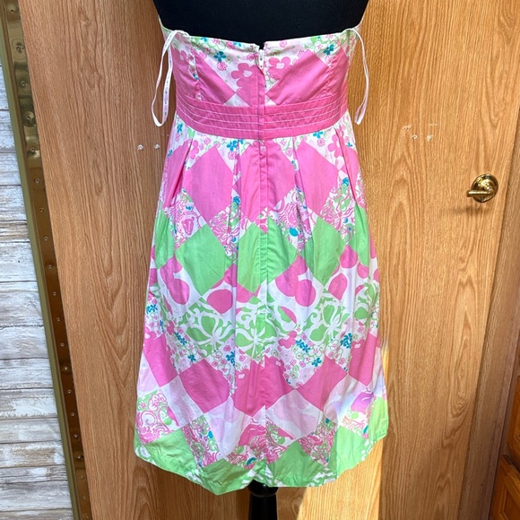 Lilly Pulitzer Pink and Green Garden Party Dress - Picture 4 of 6
